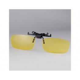 204 Plastic Lens Frameless Clip On Reading Glasses (Transparent Yellow) M.