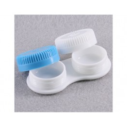 20pcs White and Blue Plastic Contact Lens Cases/Boxes M.