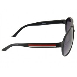 Black PC Frame Gray PC Lens Glasses Sunglasses (Black) M.