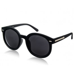 Kadishu 8850 Fashionable Unisex UV Protection Sunglasses with Matte Plastic Frame (Black) M.