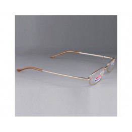 +2.00 Nickel Silver Frame Resin Lens Presbyopic Glasses with Metal Case M.
