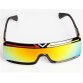 4024 Unisex Fashionable Sports Conjoined Sunglasses with PC Spectacles Frame & PC Red REVO Lens