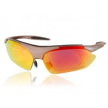 OREKA UV400 Protection Grey Frame Cycling Sports Sunglasses with Plastic Lens M.