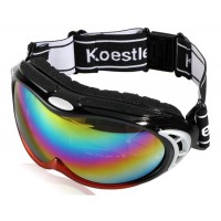 Unisex UV Protection Anti-Fog Sports Ski Goggles (Red) M.
