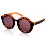 1071-C114 Women's Plastic Frame Resin Lens Stylish UV Protection Sunglasses (Orange) M.