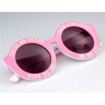 1071-C115 Women's Plastic Frame Resin Lens Stylish UV Protection Sunglasses (Pink) M.